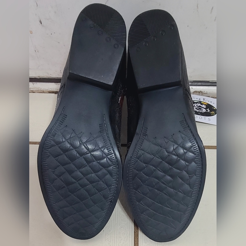 Sterling River Womens Zip Cowboy Bootie NWT Leather Sz 11 med - Picture 8 of 8